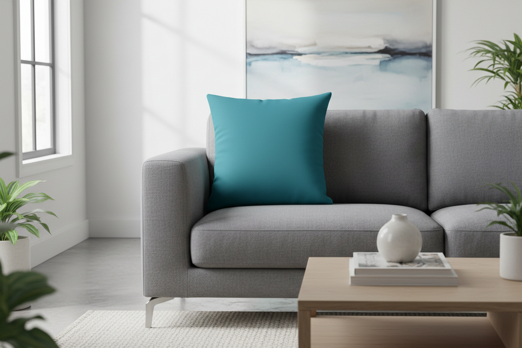 LT Living Co. Aquamarine Cotton Pillow Cover