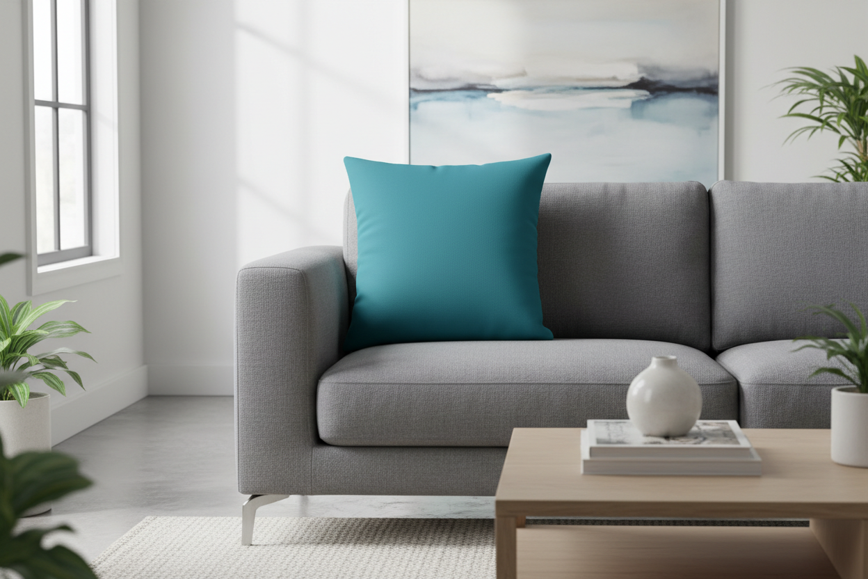 LT Living Co. Aquamarine Cotton Pillow Cover