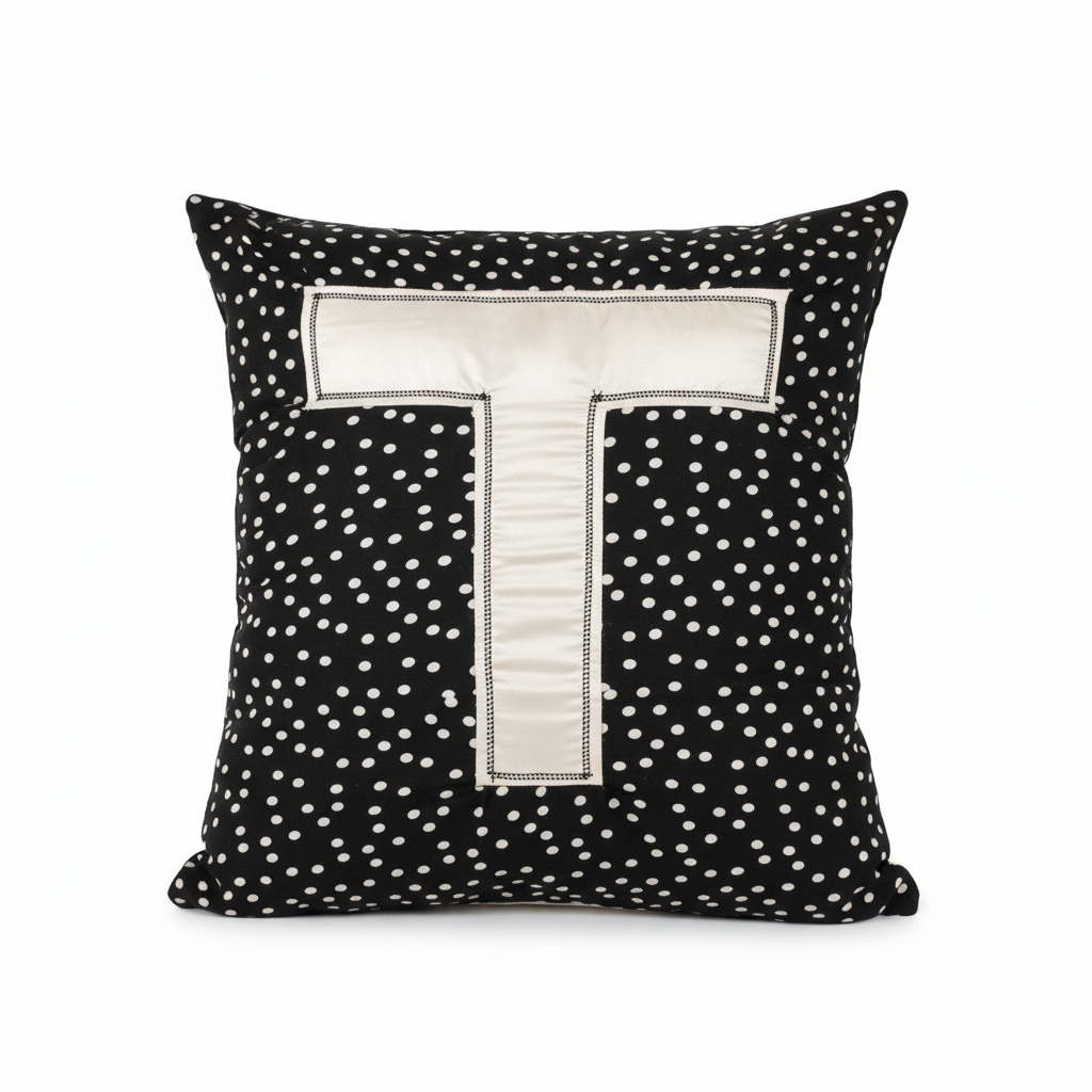 LT Living Co. Personalized Monogram Throw Pillow Cover (A–Z) – Handmade Decorative Accent