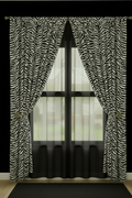LT Living Co. Zebra print Curtains Set ( 2 )