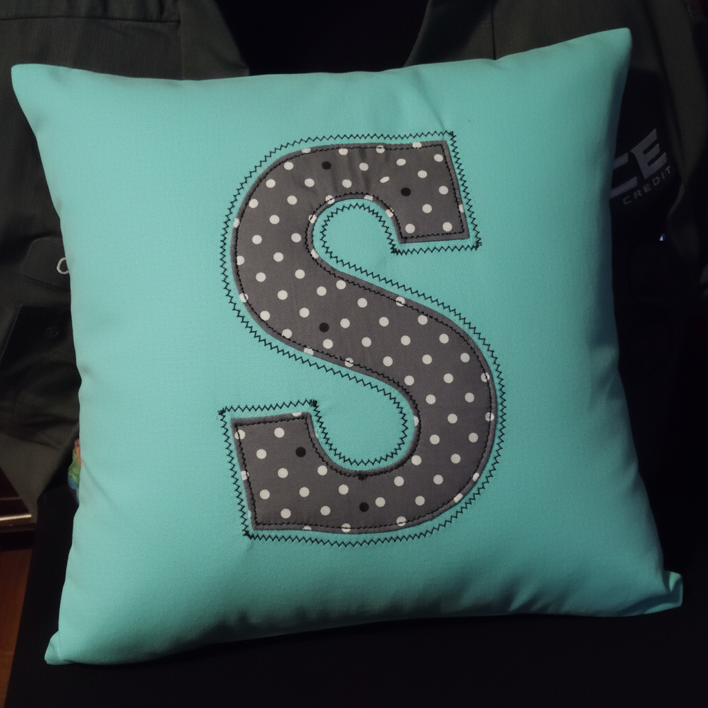 Monogram Throw Pillow Cover – Personalized Initial Accent Pillow (Cover Only)