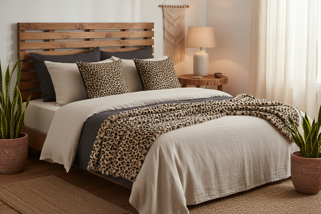LT Living Co- Cheetah Print Pillow Cover