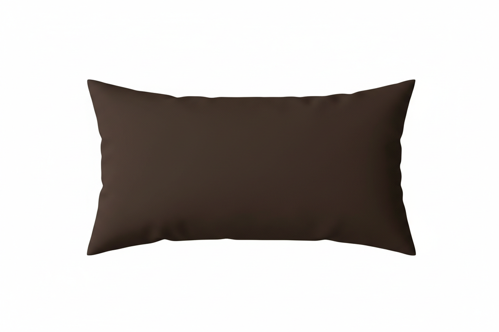 dark Brown throw pilow cover no texture no design LUmbar size 12x20
