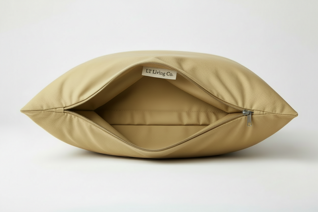 LT Living Co. Gold Cotton Pillow Cover