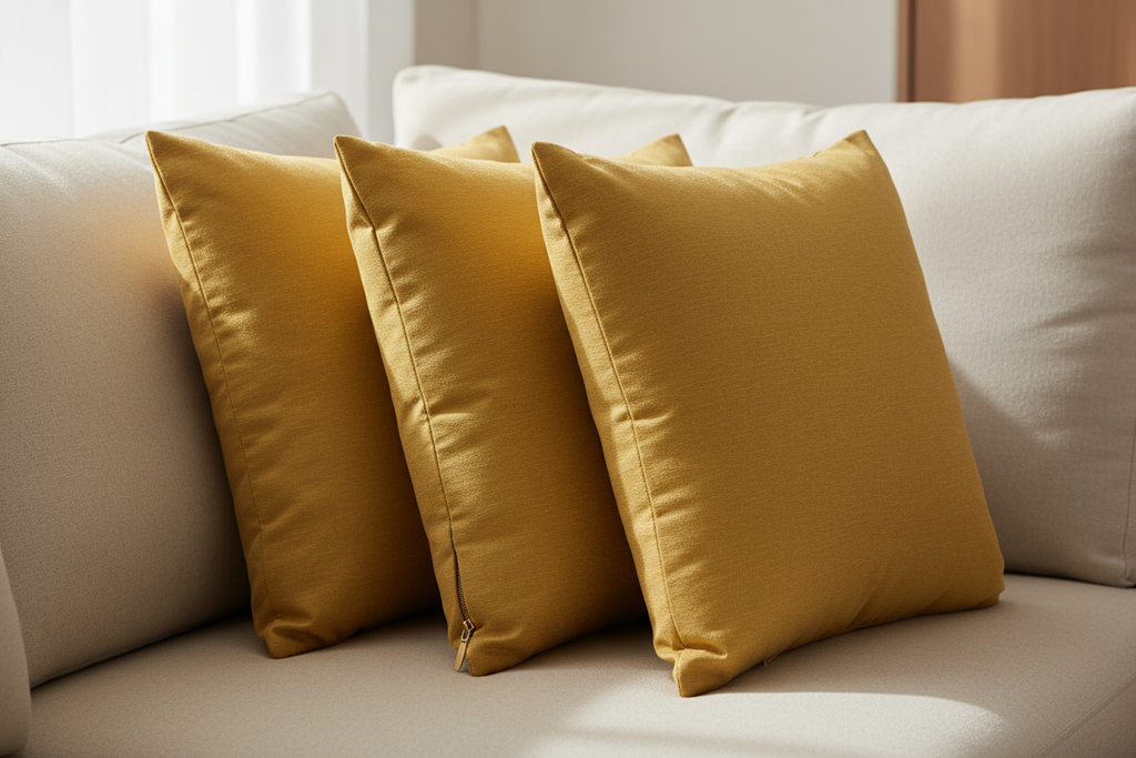 layered standing up one in front of the other