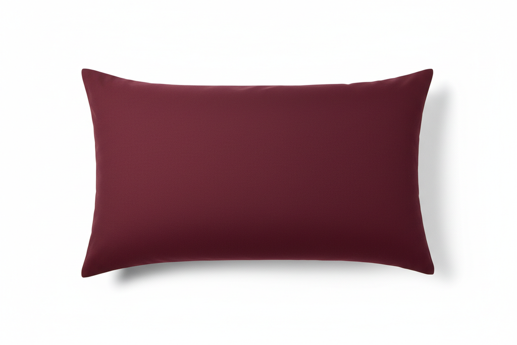 marron throw pillow cover in Lumbar size 12x20 no texture no design